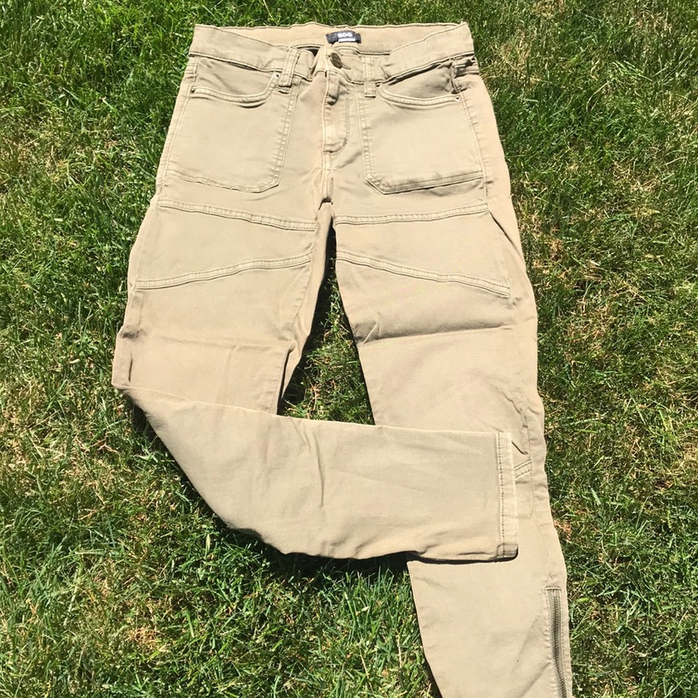 Urban Outfitters BDG army green moto jeans